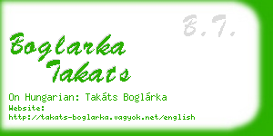 boglarka takats business card