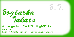 boglarka takats business card